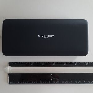 Givenchy black hard eyeglass sunglass case